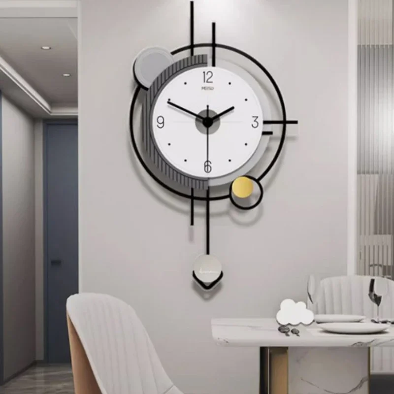 Fancy Unique Nordic Wall Clock Aesthetic Unique Pictures Needle Wall Clocks Designer Minimalist Relogio De Paredelive Room Decor