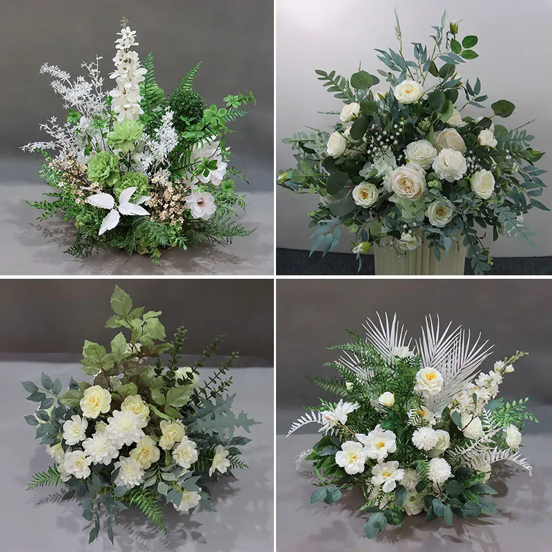 

Customized Artificial Wedding Rose Flower Arrangement Wedding Decoration Road Guide Flower Ball Table Decoration Arch Flower Row