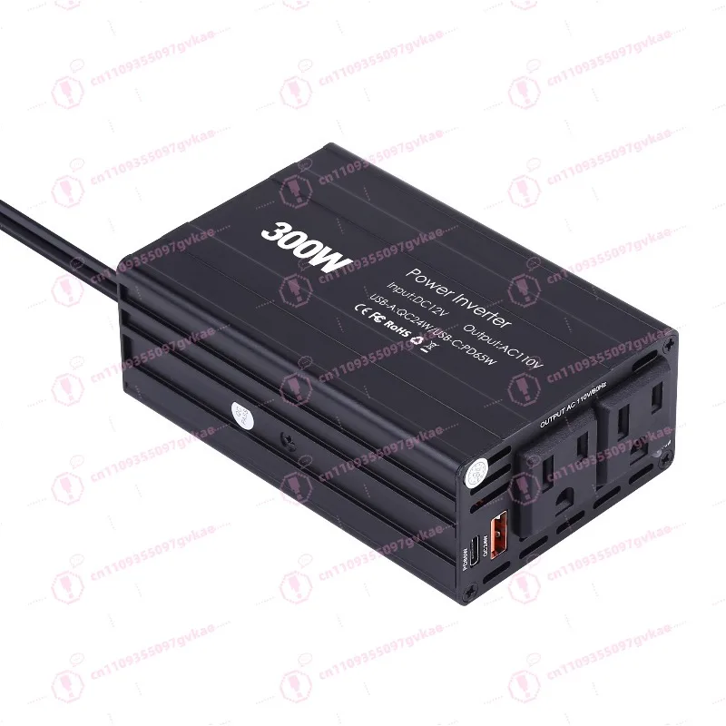 

Автомобильный инвертор 300 Вт, 12 В/110 В, специализированный, 65 Вт