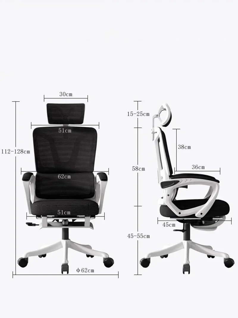 Chair With Wheels Design Gaming Furniture Luxury Pink Office Leg Rest Transparent Comfortable White Vanity Weightless Armchairs