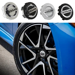 54/60mm 4PCS Car Wheel Hub Caps Emblem Badge Stickers Decoration For Nissan Nismo GTR Versa Almera X-Trail Xterra Qashqai Note