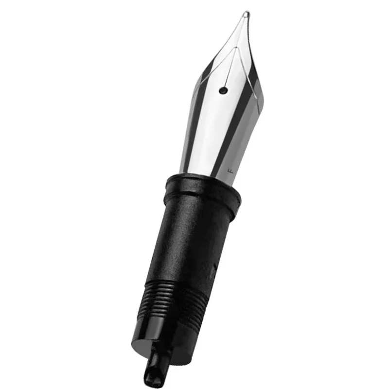 Stylo plume allemand n ° 6, design de luxe unique, EF F M 0.38mm 0.5mm 0.7mm, pointe d'écriture, or et argent, accessoire flexible