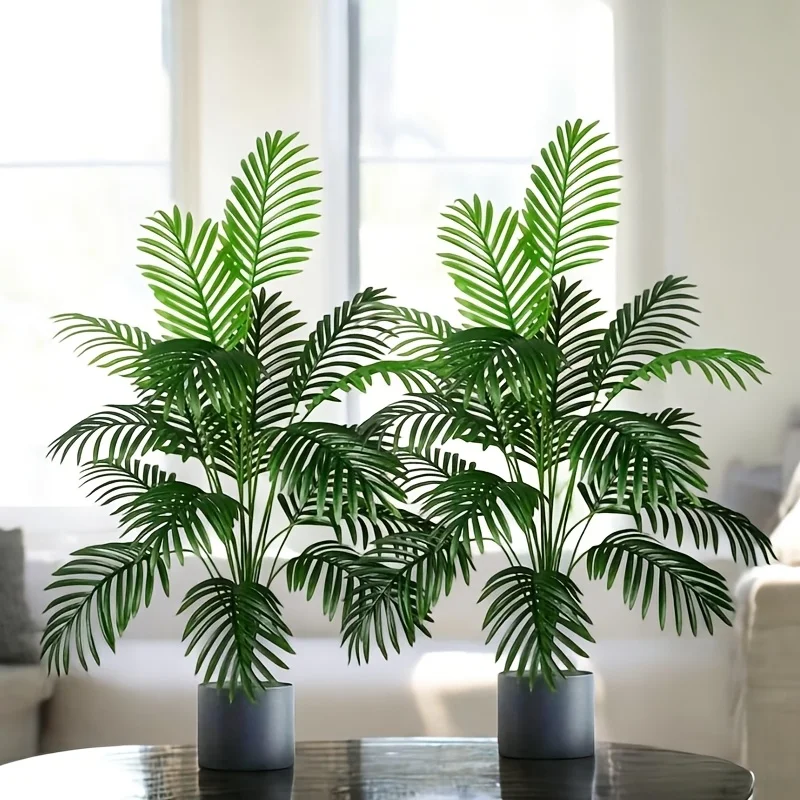 1Pc artificial Areca palm trees 23.60-32.5 inches suitable for office bedroom container-free artificial flower for home decor