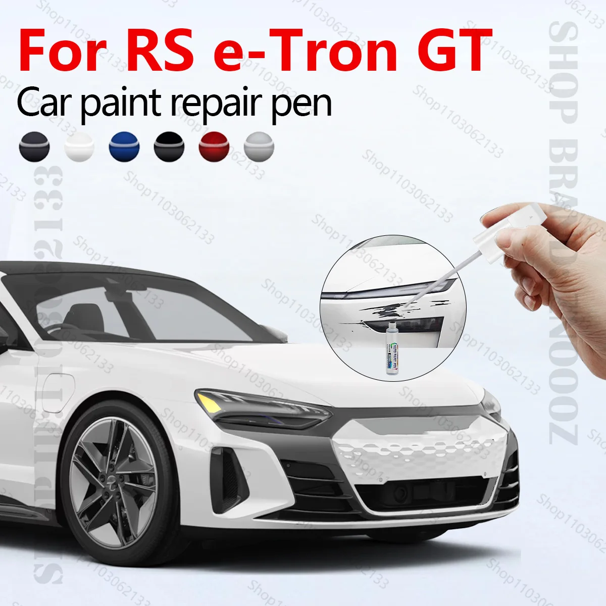 

Ручка для ремонта автомобильной краски для 2021-2025 AUDI S e-Tron GT RS e-Tron GT, аксессуары для ремонта царапин, черный LY9T, белый LY9L, красный