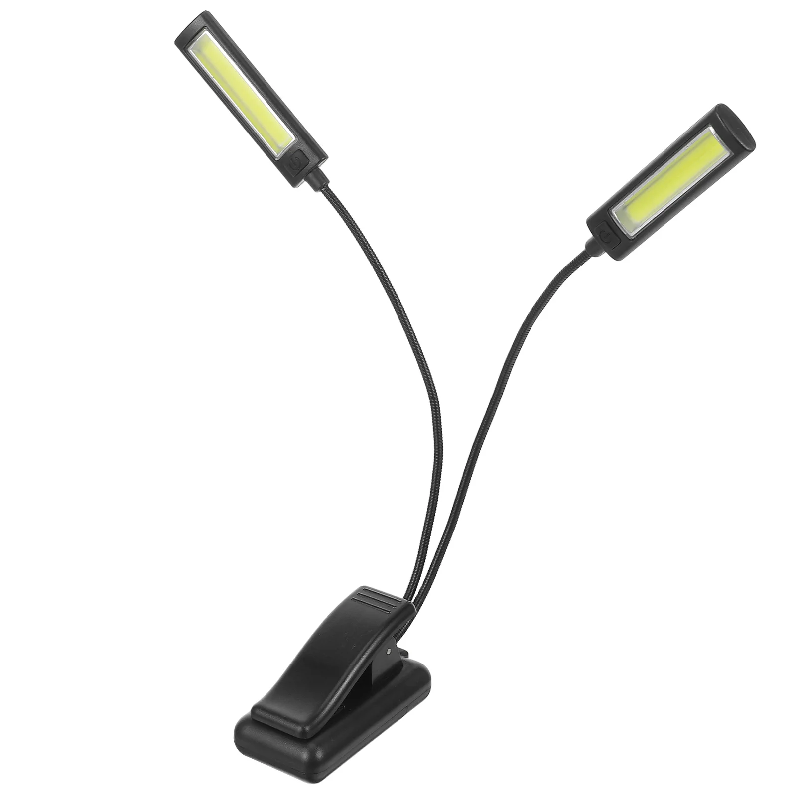 

1 pc Book Clip Lamp Dual Head Led Gooseneck Table Light 3 Brightness Levels Usb Powered Clip On Lamp For Desk Bed Dorm Computer