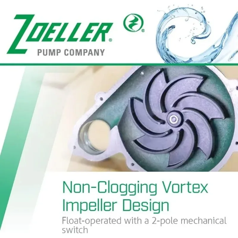 نسخة مطورة من مضخة الصرف الصحي Waste-Mate 267-0001، 1/2 حصان أوتوماتيكية - مضخة مياه الصرف الصحي الغاطسة شديدة التحمل أو السائلة أو نزول المياه #4