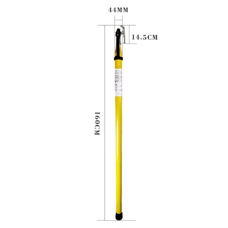 

【specialized】Yellow High Voltage Fiberglass Telescopic Insulated Operation 9 Knots 12m Telescopic Triangle Hot Stick