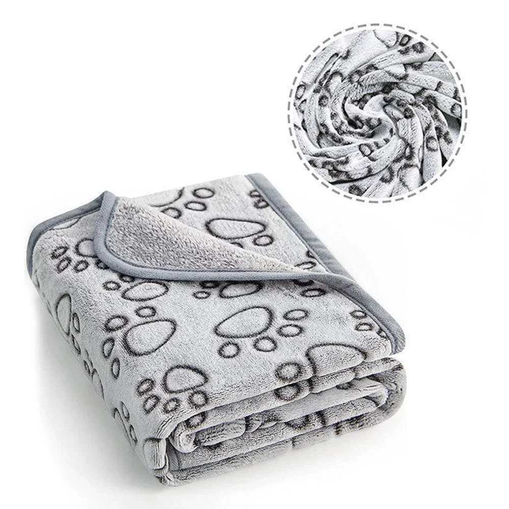 Winter Soft Dog Blanket Washable, Cat Blanket for Indoor Cats Mat Large Medium Small Dog Gifts Puppy Essentials (Grey) Bed view 6