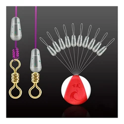 5Pcs Silicone Main Line Splitter Invisible Anti-Tangle Bean Double Hook Splitter Space Beans Splitter Fishing Accessories