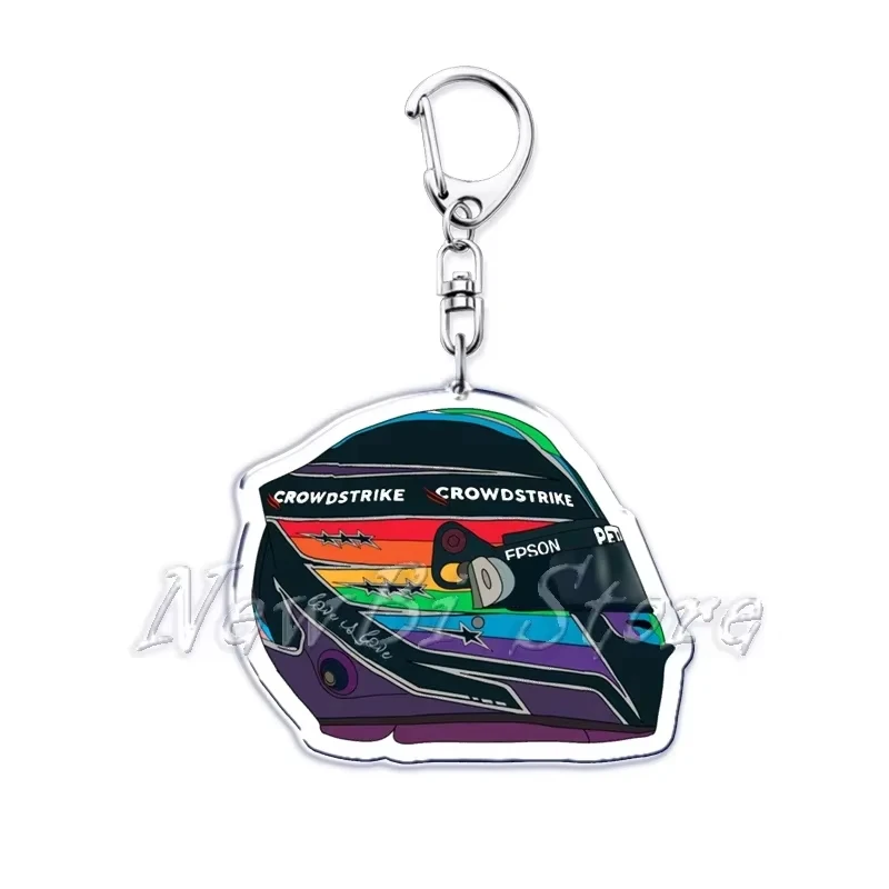 Llaveros Populares de Películas y Jugadores de Motociclismo para Accesorios, Bolsos, Cascos de Bicicleta, Colgantes para Conductor, Joyería y Regalo para Fans