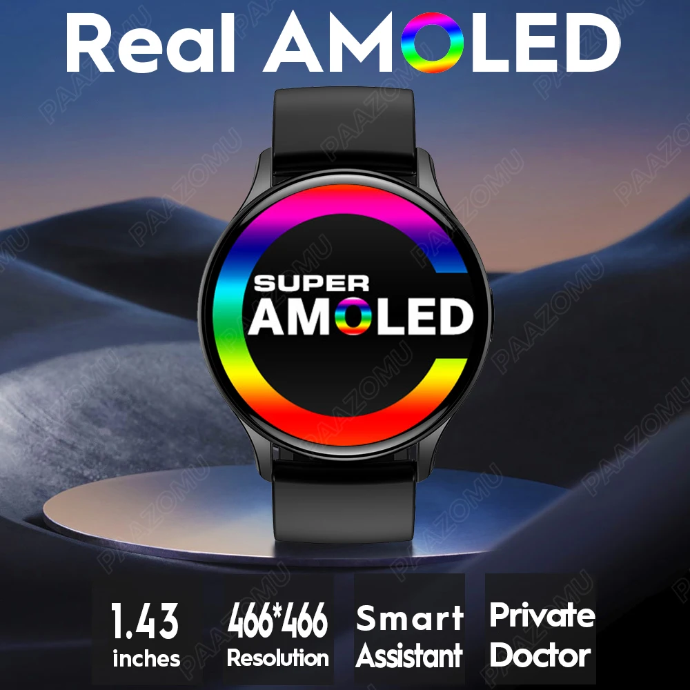 New AMOLED Smartwatch Men 1.43