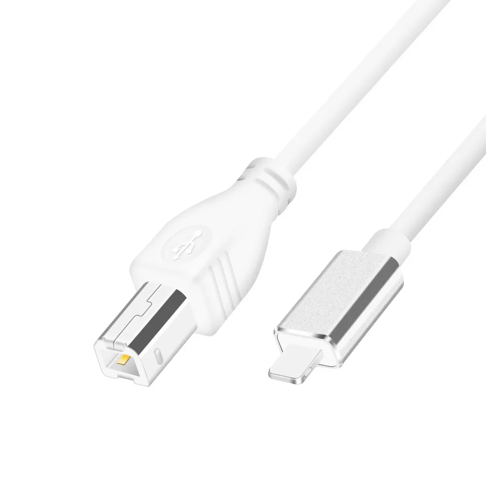 Interfaz MIDI USB B a iPhone iPad IOS14, Cable de datos OTG para tambor de Piano Electrónico, Piano eléctrico, Conector de teclado MIDI