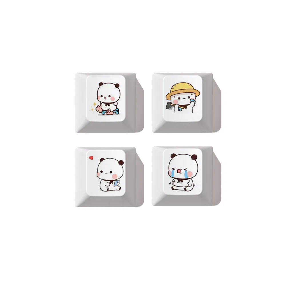MAIMOOOO Cartoon Bubu Yier Cute Keycaps PBT Cherry Profile 4/7/9Keys ESC Spacebar WASD Arrow Key Cap for DIY Mechanical Keyboard