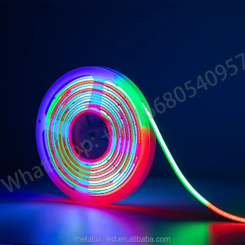 Pixel Perfect RGBIC COB LED Strip 720 LEDs High Density Individually Addressable for Seamless Media Wall Video Screen