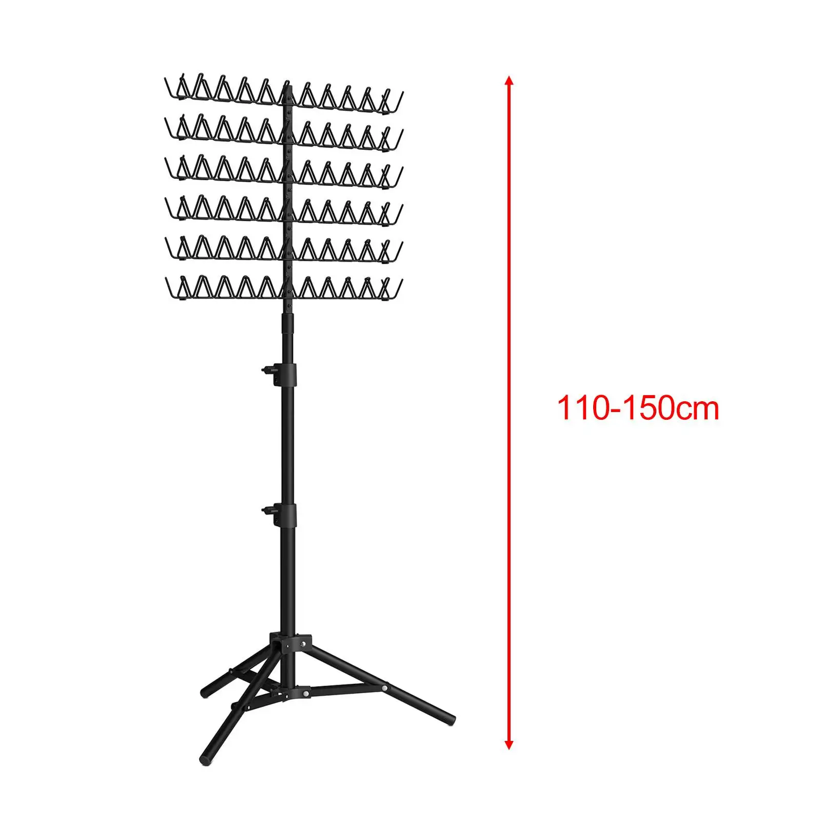 Rack per intrecciare i capelli Base per treppiede leggera mantieni pulito e ordinato 2 lati risparmia tempo e previene i grovigli espositore per capelli 110-150cm