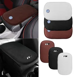 1PCS Fur car armrest cushion Center Console Storage Box Protection Cushion Auto Accessories For Volkswagen POLO passat Tiguan b5