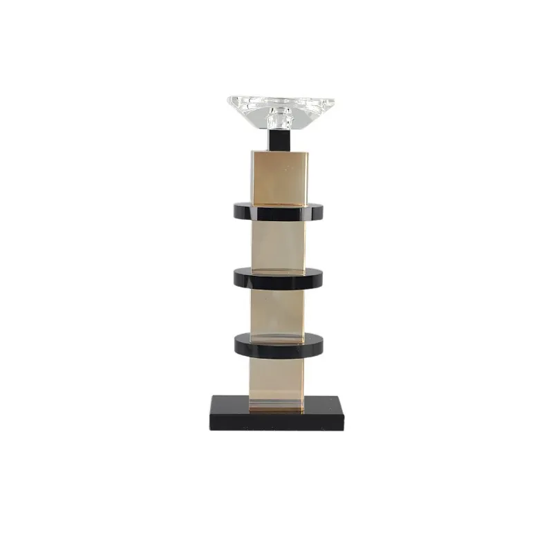 

CX Minimalist Geometric Crystal Art Candle Holder Decorative Ornaments Restaurant Villa B&B Model Room Home Decoration Items