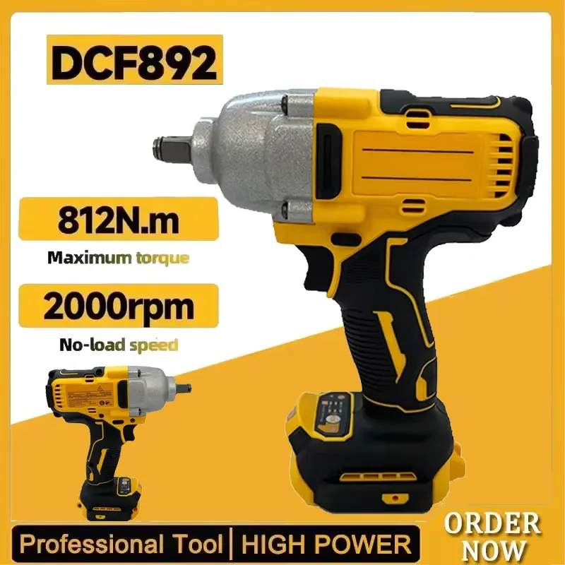 fit-dewalt-dcf892-812nm-brushless-electric-wrench-1-2-inch-cordless-impact-driver-high-torque-three-speed-auto-repair-tools