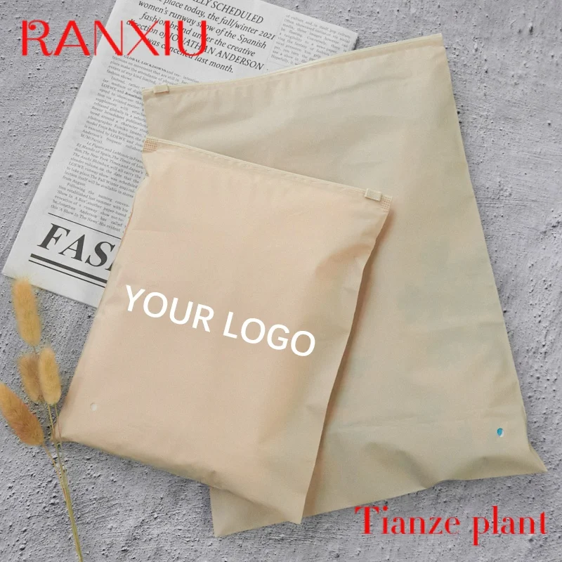 Cursore con chiusura a zip smerigliato biodegradabile imballaggio in plastica sacchetti con cerniera in pvc eva nero con logo stampato personalizzato