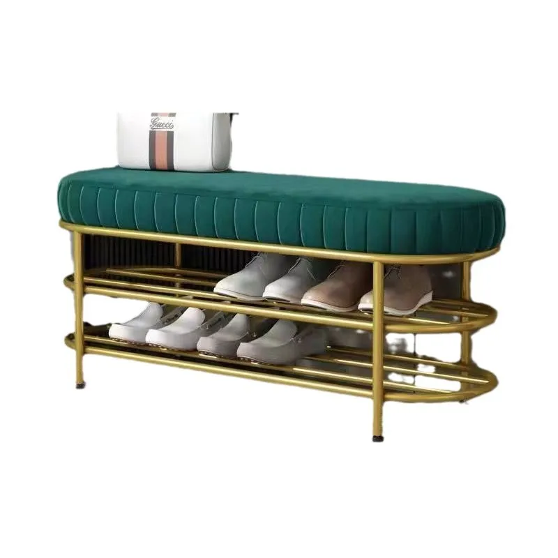 

Thickened light luxury integrated home entrance entrance change stool rack shoe stool Internet celebrity shoe cabinet