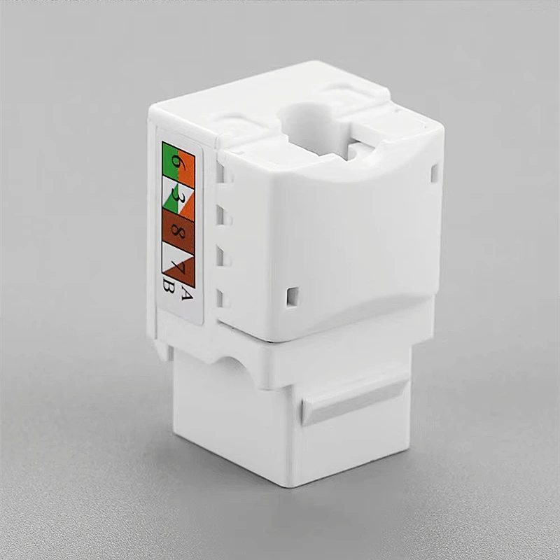 Imagem -05 - Htoc Cat6 Keystone Rj45 Gigabit Módulo Desmascarado Soquete de Instalação de Cabo de Rede 90 ° Módulo