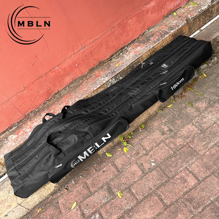 MBLN 160cm 4-Schicht Angeltasche Faltbare Multifunktionale Tragbare Angelruten-Tasche Angelruten-Rollen-Werkzeug-Aufbewahrungstasche – Detail 9