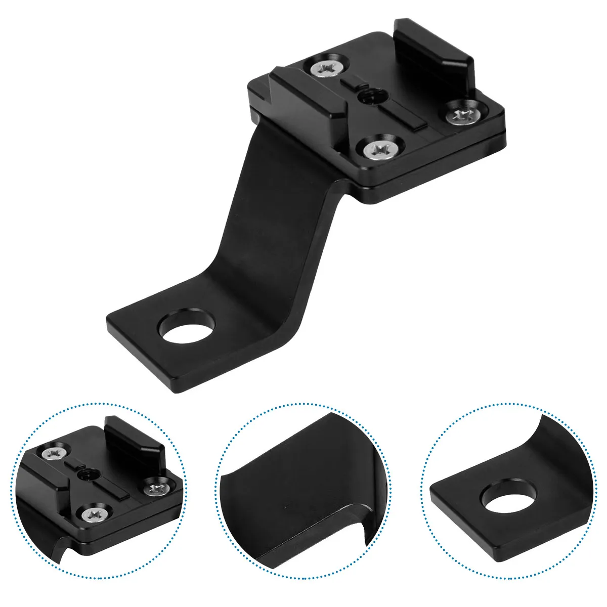 

Lightweight Metal Motorcycle Rearview Mirror Mount Stable Characteristics Easy Install Photography Accessories