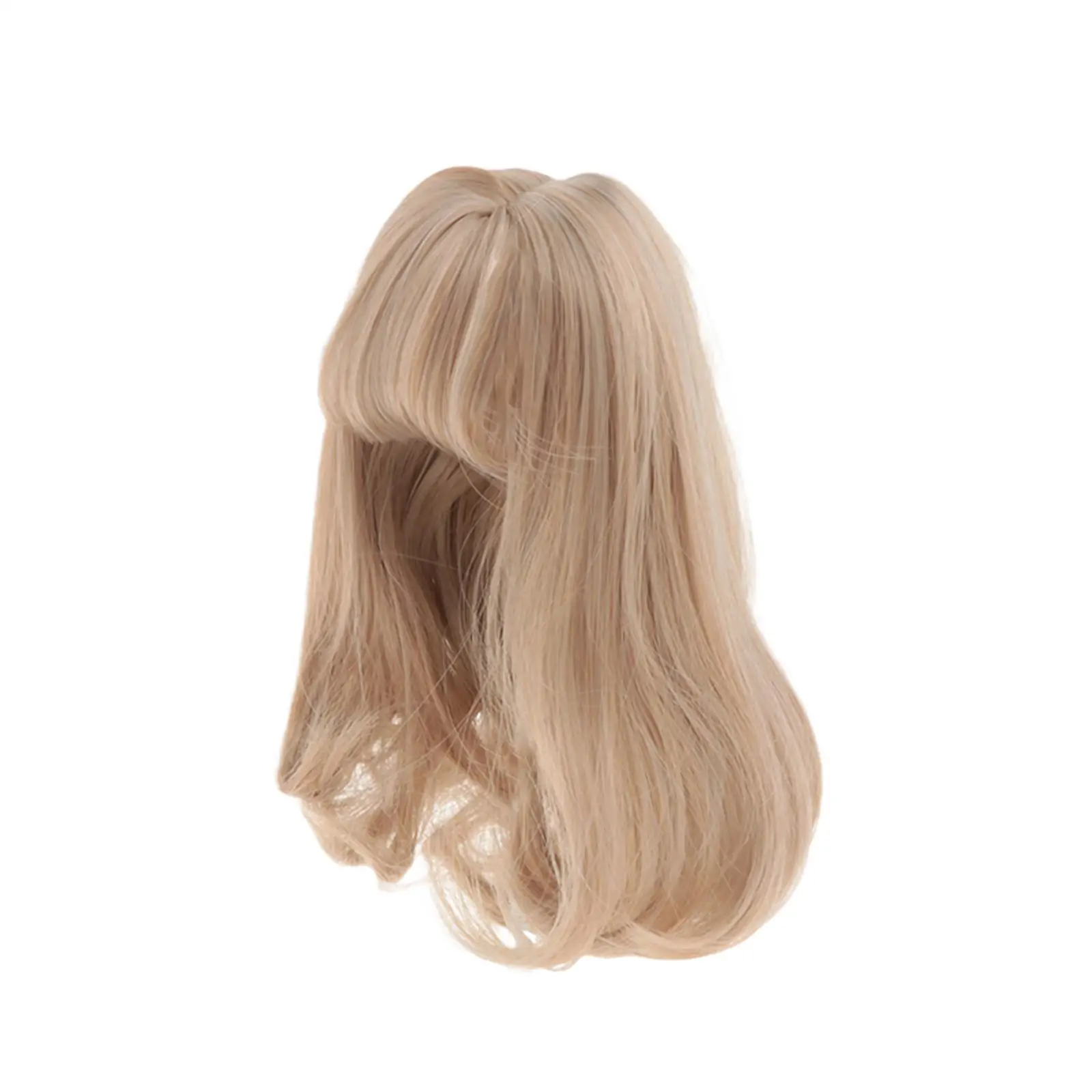 BJD دمية شعر مستعار موضة دمية ديكور مجعد دمى اكسسوارات Crafts بها بنفسك الحرف اليدوية استبدال لمحيط الرأس 15-17 سنتيمتر