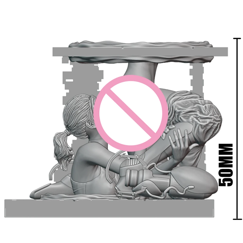 1/24 NSFW حسناء Skil مثير رمادي تمثال راتنج لعبة غير مصبوغ GK دمية المفكك ثلاثية الأبعاد طباعة الجمعية مصغرة تخفيض تمثال لعبة #2