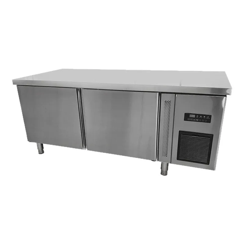 

Commercial refrigeration workbench Frost-free refrigerator workbench system Fresh-keeping horizontal freezer Double temperature