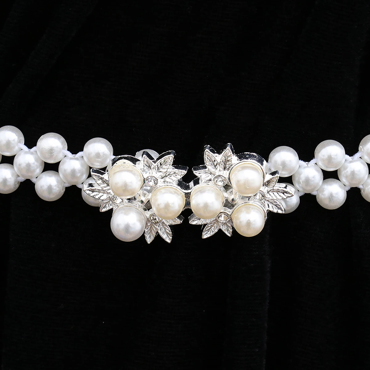 

Elastic Women Pearls Fashion Waist Belt Crystals Dresses Fashion Stretchy Vintage Waistb For Women Accessory