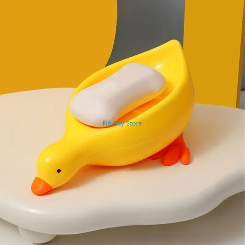 Actualizaciones F92C plato jabón pato estante jabón baño baño simple simplificado para uso cómodo y fácil