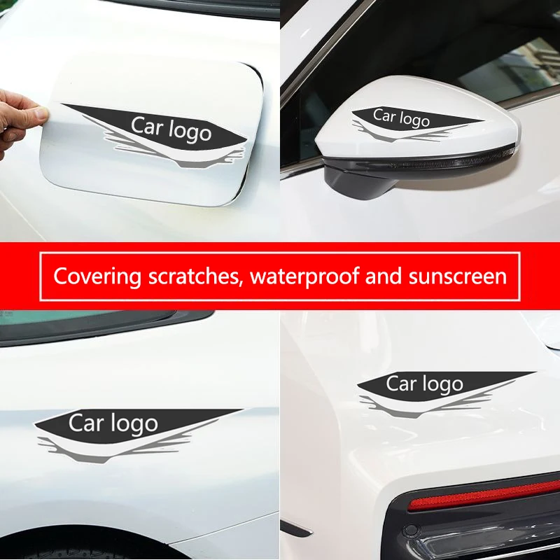 4pc PVC Car Scratch Stickers Covering Scratches Sticker For Ford Focus 2 3 4 Mondeo Fiesta ecosport Kuga Fusion Ghia Accessories