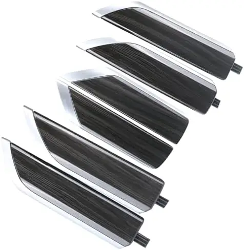 

Black Wood Grain Door Trim Kit 6pc for Chevy Silverado & GMC Sierra