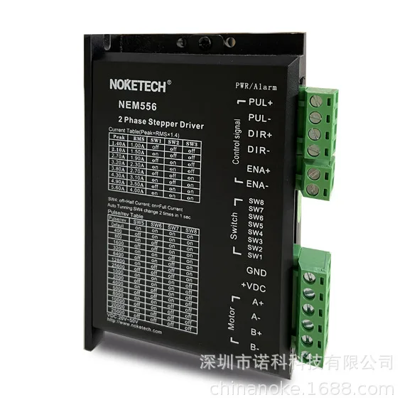 The Docking Station Drives The NEM556 Stepper Drive Servo