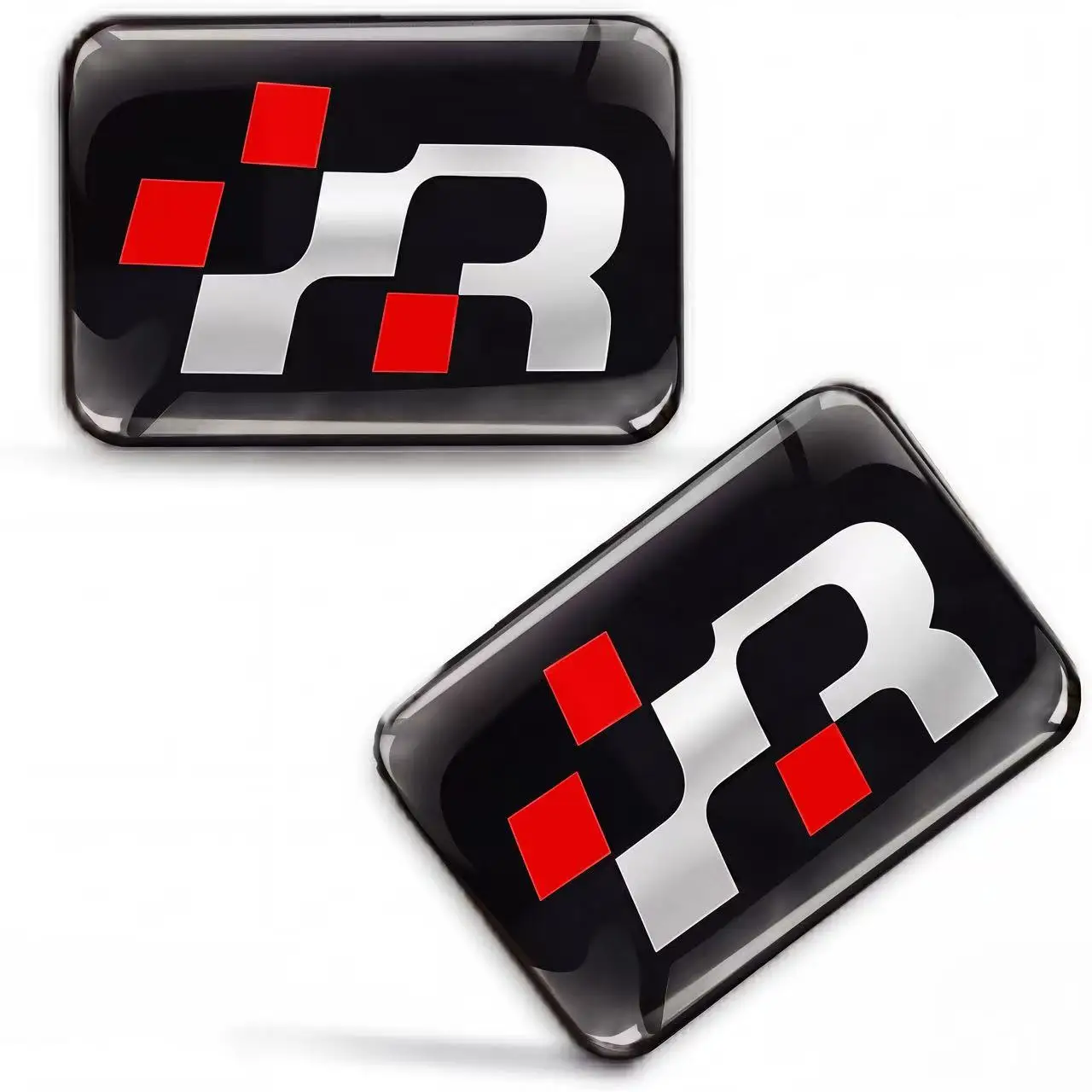 Set of 2 Racing Car Stickers, Automotive Badges, And Decals Suitable for All Vehicle Motorcycle helmet  Additions