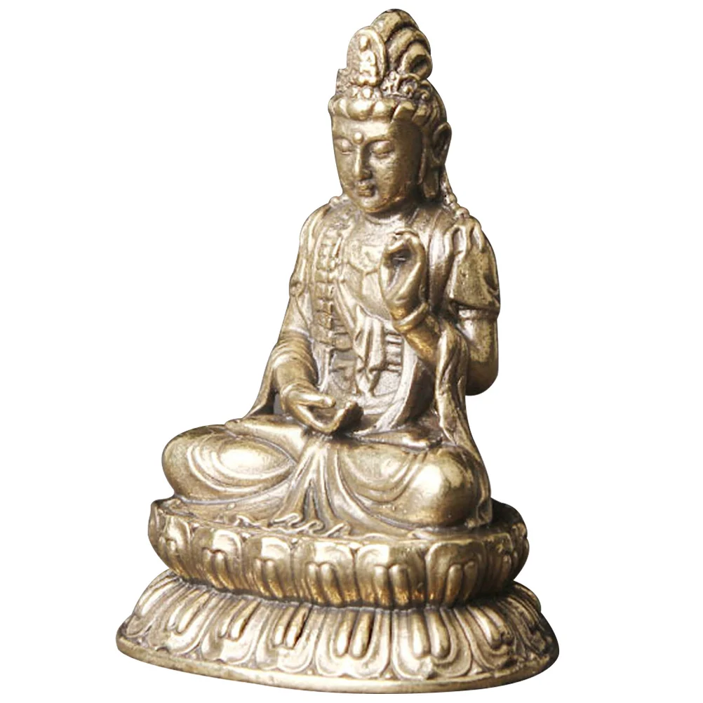 تمثال نحاسي حرفة زخرفية عتيقة للمنزل معبد سطح المكتب ديكور ريترو زينة غرفة المعيشة حديقة شرفة