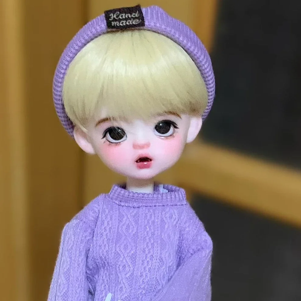 30cm Boy Fullset Bjd Doll Hand Make Up Short Hair Dolls Move Joint Changable Short Hair Boy Bjd Toys 1/6 Dress Up Toys