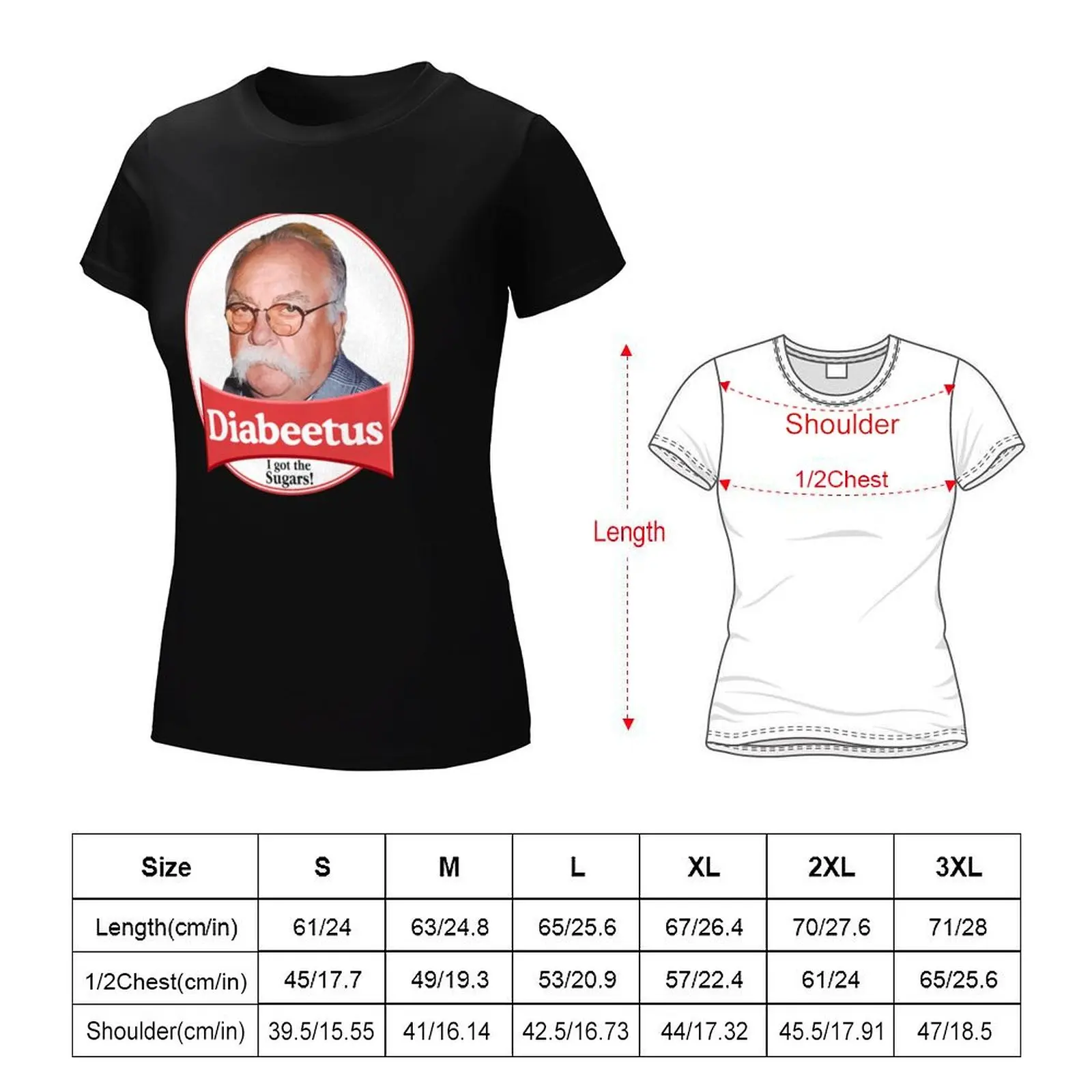 Diabeetus-Camisas Cat para Mulheres, Blanks, Funnys