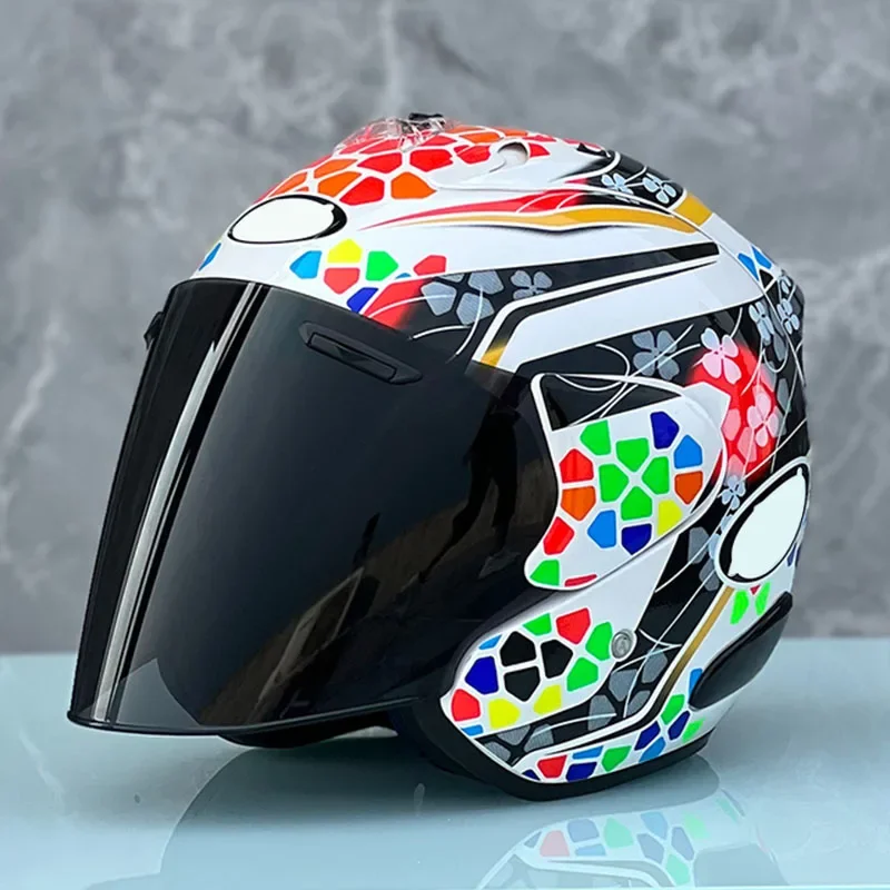 Ram3 Nakagami GP2 Half Helmet Men and Women Motorcycle Off-Road Summer Helmet Downhill Racing Mountain Cross Casco Capacete