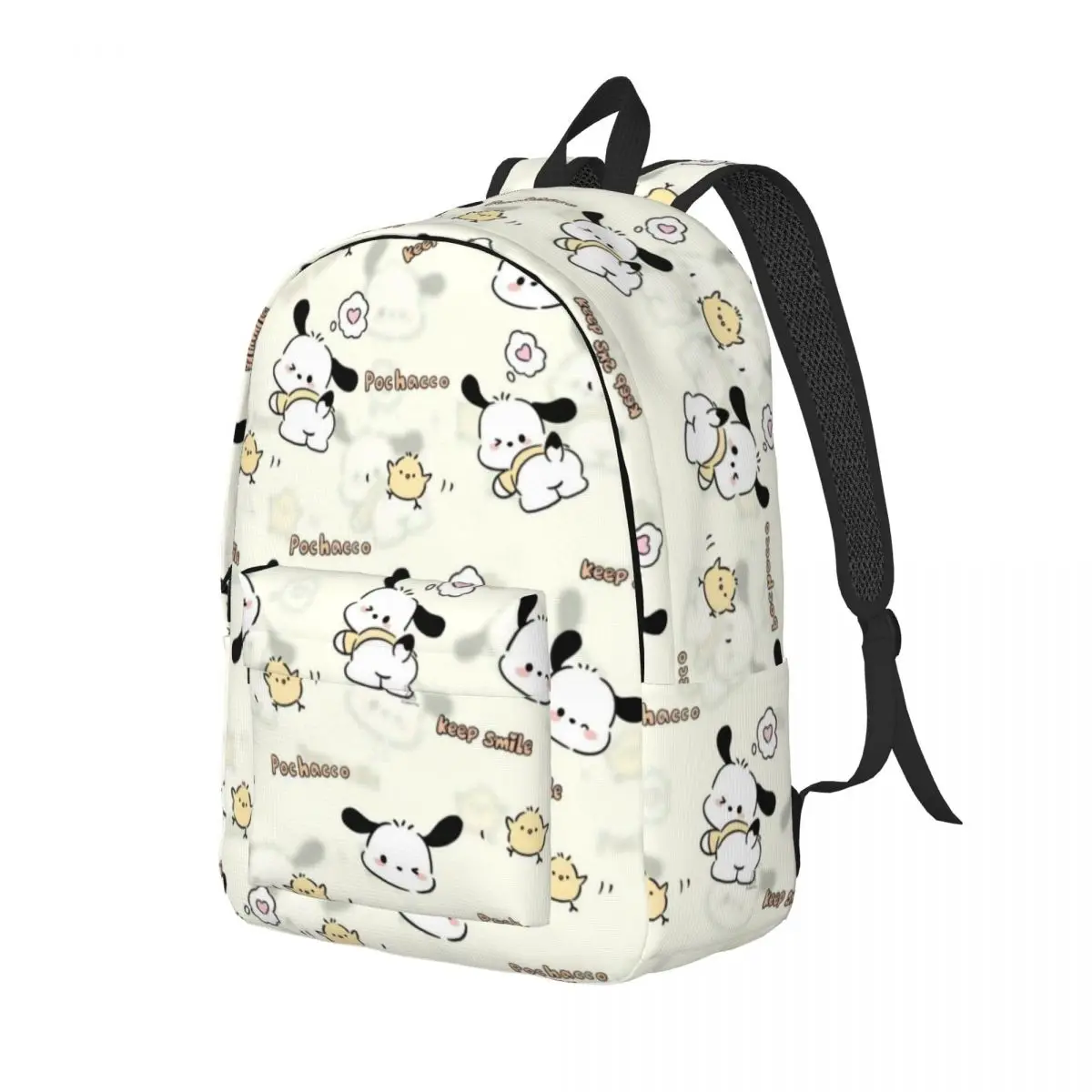 Pochacco Printed Lightweight Casual Schoolbag For School, Outdoor, Shopping, Office 15in 17in