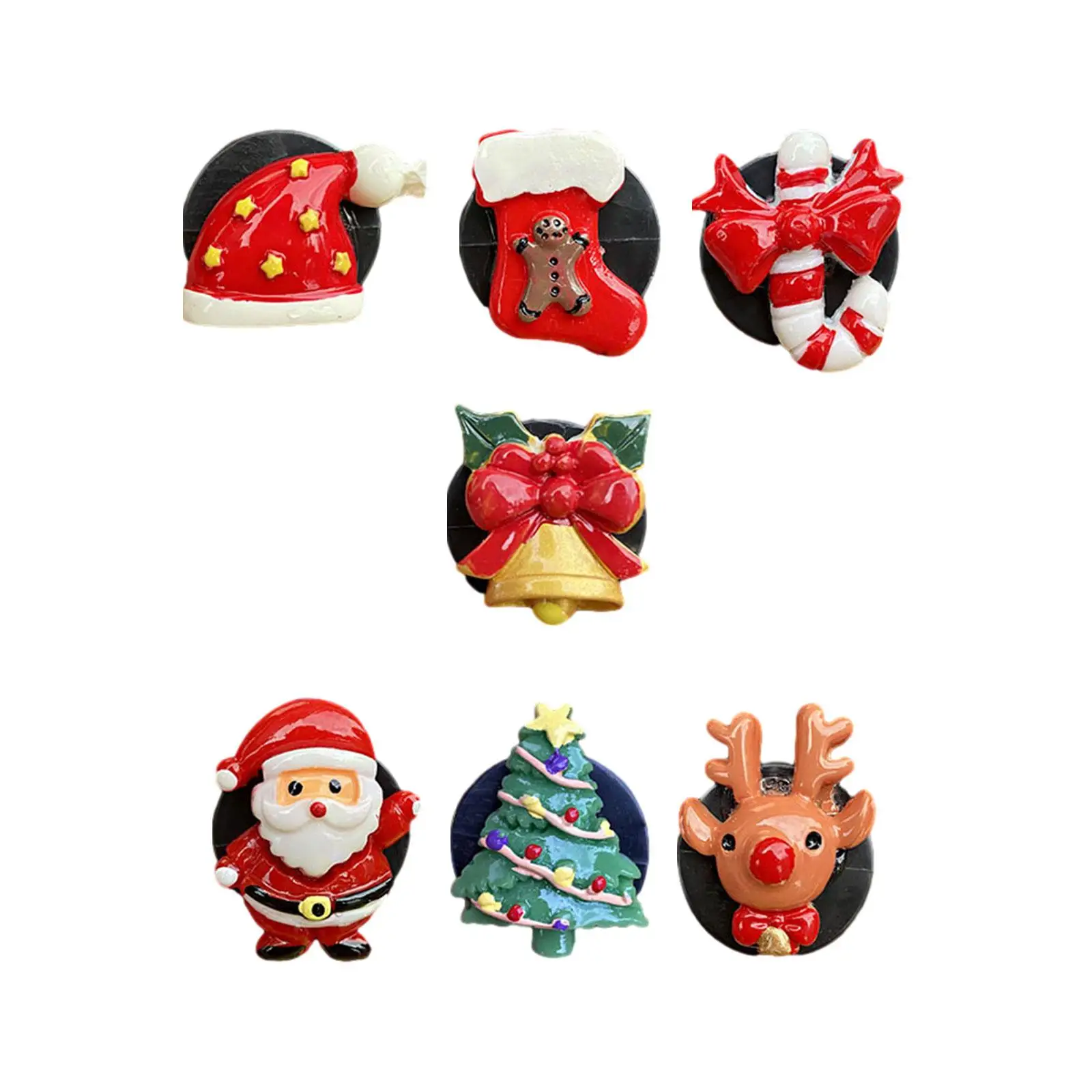 7 Pieces Christmas Car Air Vent Perfume Clips Xmas Decoration Interior