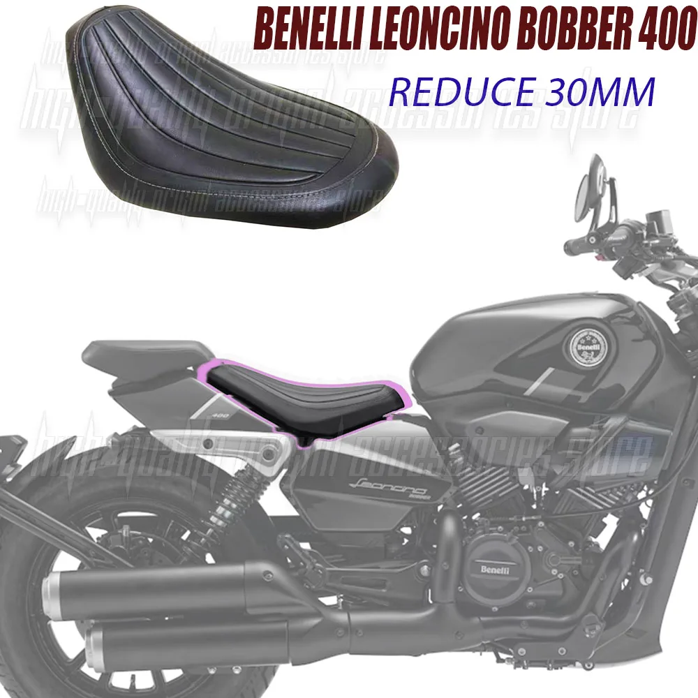 3CM Motorcycle Seat Lowering Pad for Benelli Leoncino Bobber 400 Bobber400 Comfort Ride Height Lowering Accessories