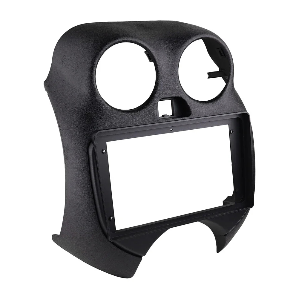 Car Dashboard Panel Frame Radio Fascia For Nissan Micra / March(K13) 2010-2013 ABS Black Auto Replacement Accessories