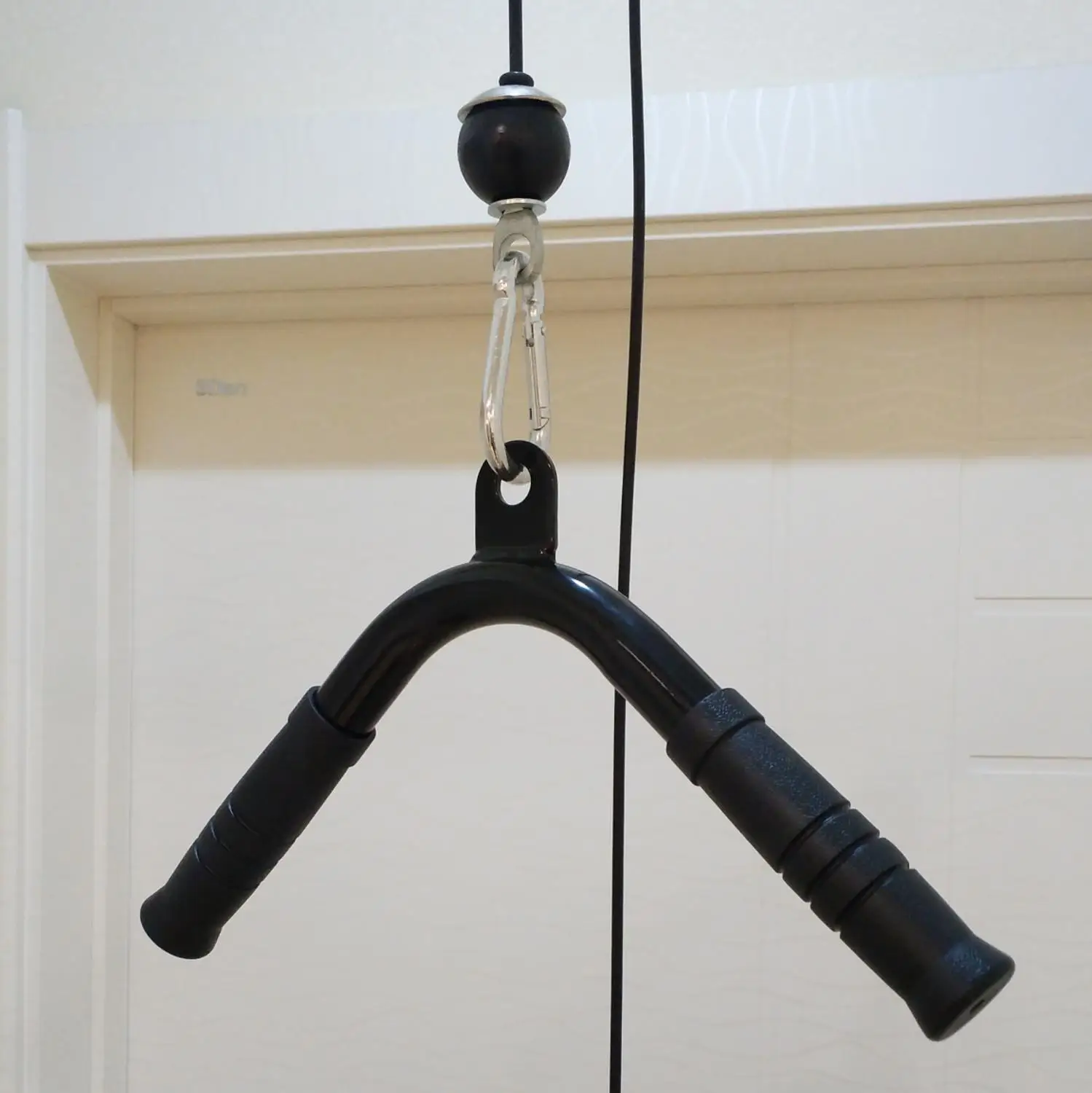 Pully Cable Machine Attachments Biceps Triceps Blaster T-bar Handle Grip For Gym Home Pull Down Rope Rowing Machine Accessories