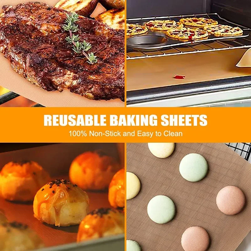 40*60cm/30*40cm Reusable Resistant Baking Mat Sheet Oil-proof Paper Baking Oven Pad Non-stick Easy Demoulding Cake Liner