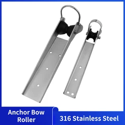 316 Stainless Steel Boat Anchor Bow Roller Heavy Duty Frosted Marine Bow Roller Yacht Hardware
