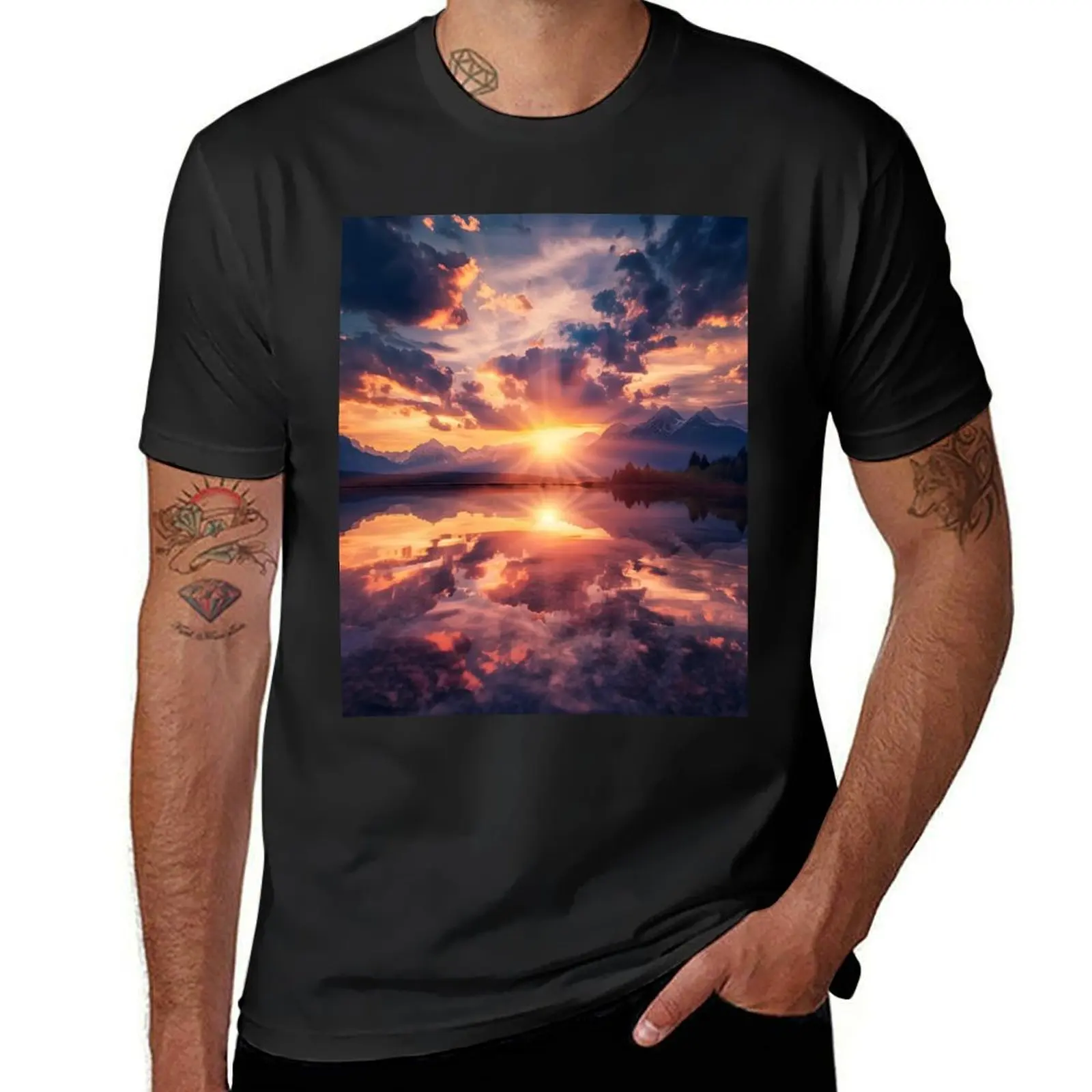 Sunrise Symphony T-Shirt sports fans quick drying sublime mens graphic t-shirts