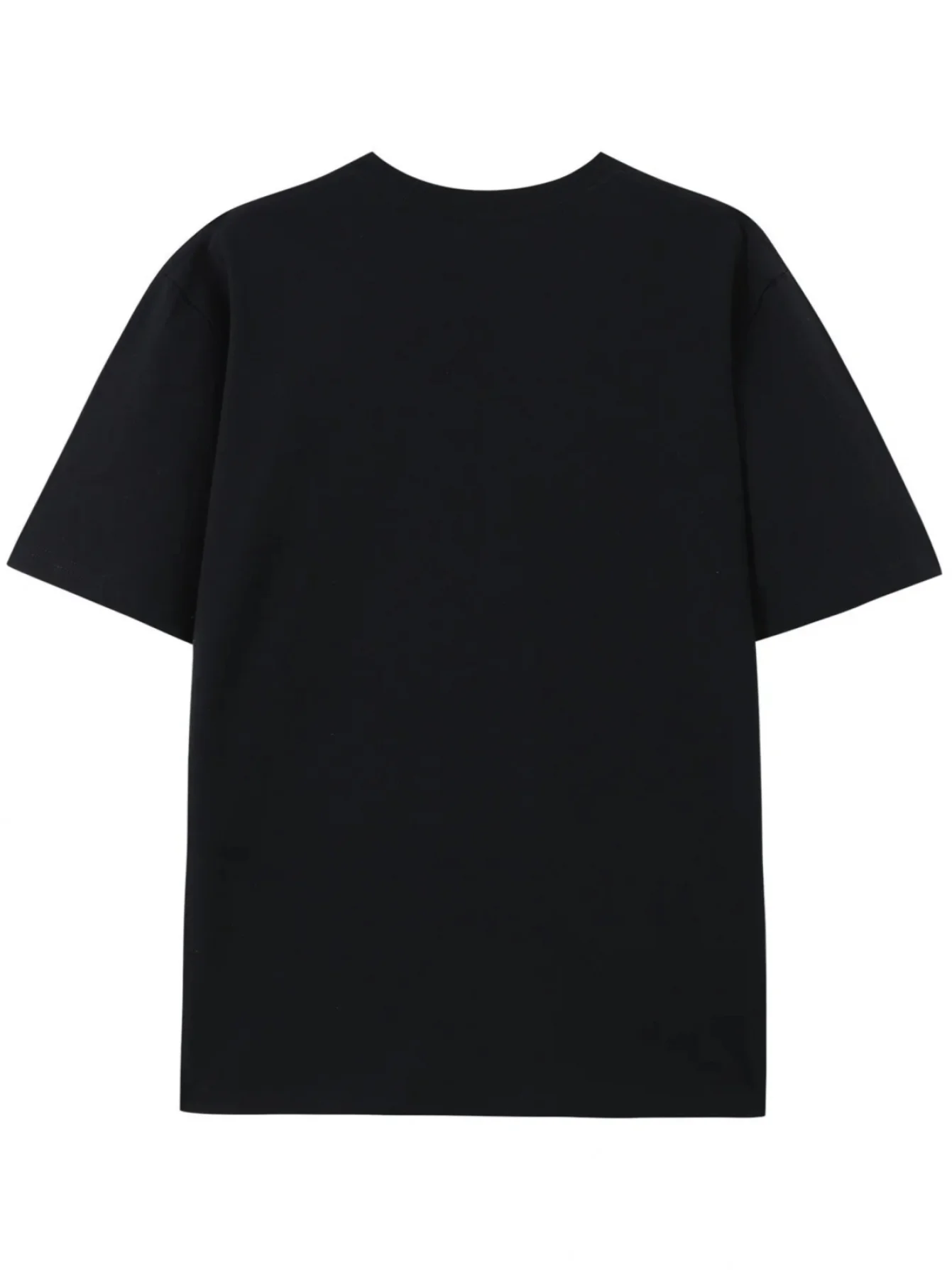 قماش محبوك مسامي، تي شيرت برقبة دائرية بقصة عادية للأنشطة الخارجية والملابس الكاجوال، مادة غير شفافة