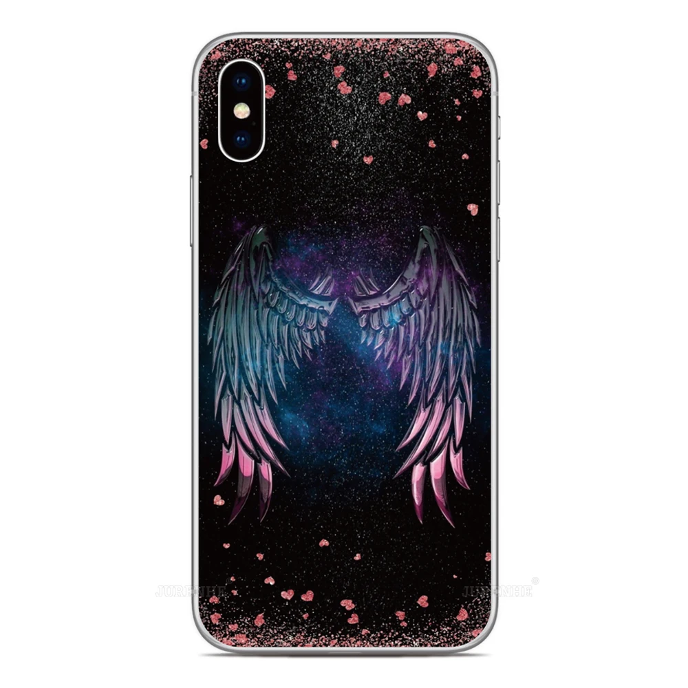 Angel Wings Phone Case For WIKO T20 T60 T50 T10 T3 View 4 Lite 5 Y50 Y60 Y80 Y51 Y61 Y81 Y82 Y52 Y62 Power U30 U20 U10 Cover